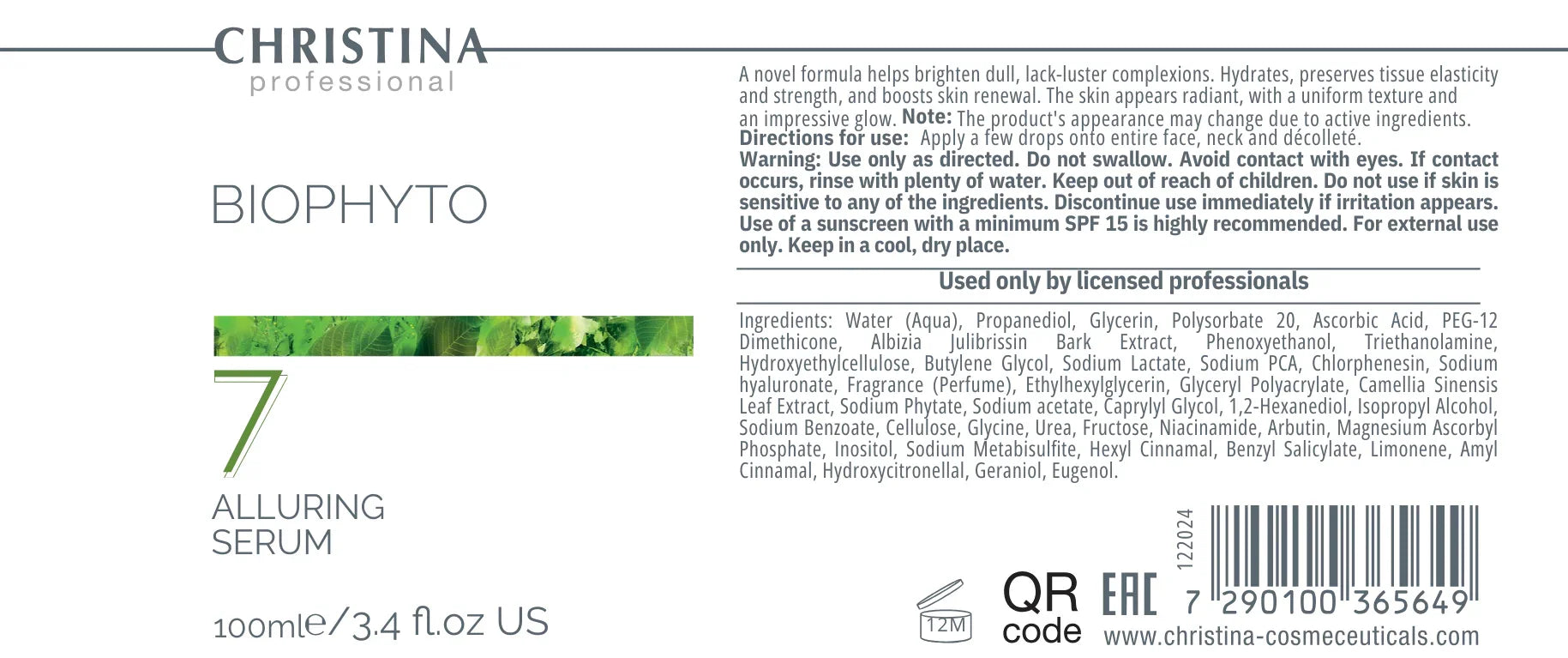 Christina BioPhyto 7 Alluring serum – SPF – serum