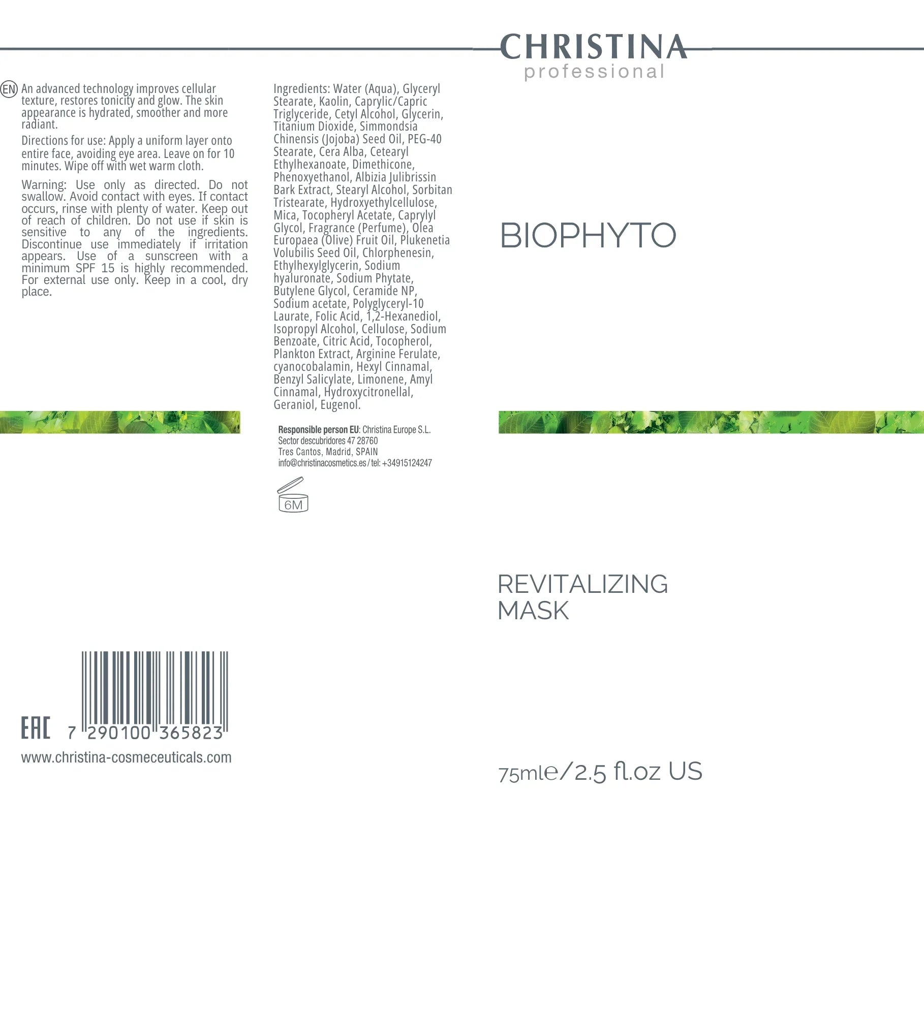 Christina BioPhyto Revitalizing Mask – maska do twarzy – mask