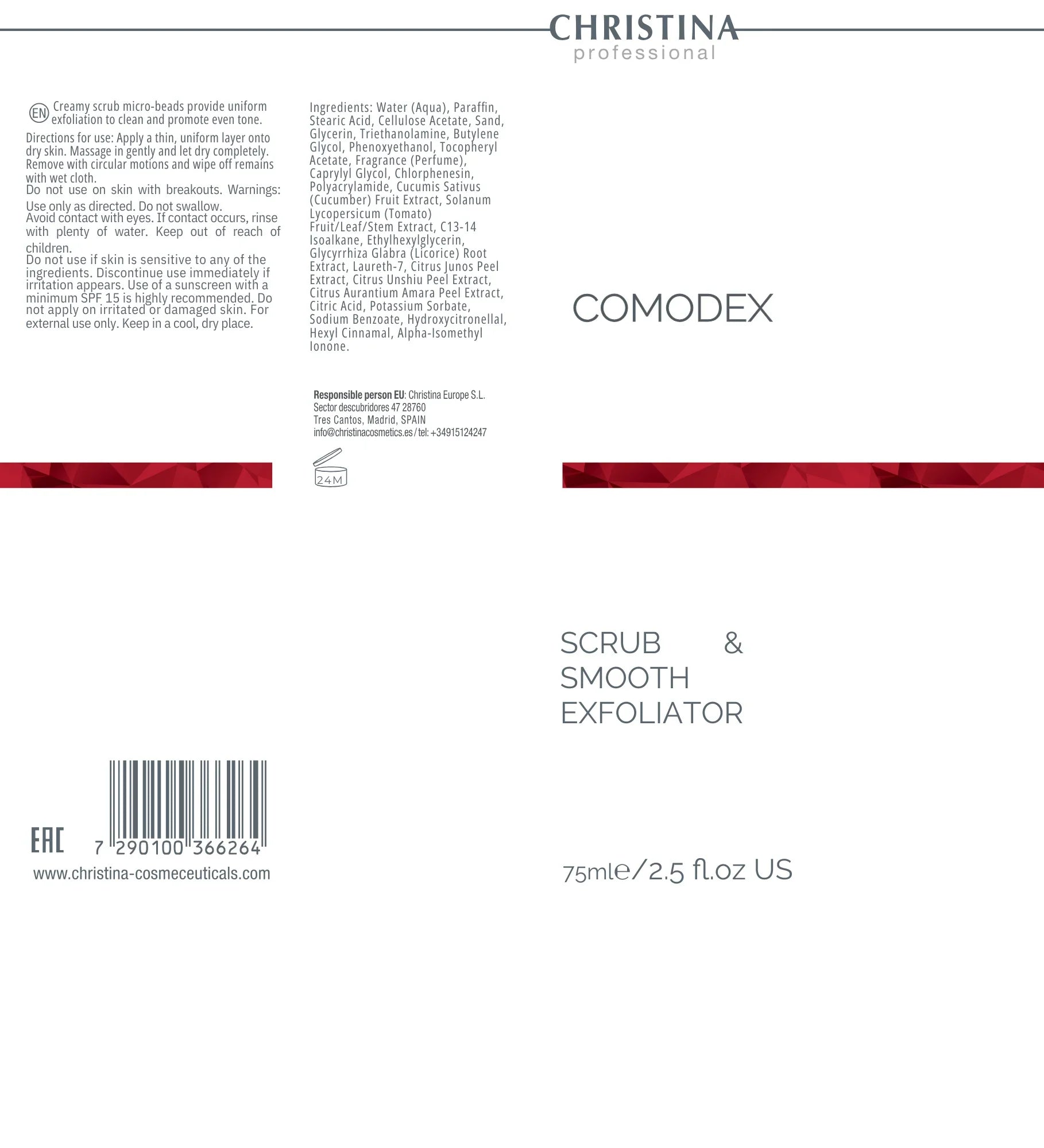 Christina Comodex Scrub & Smooth Exfoliator – na trądzik