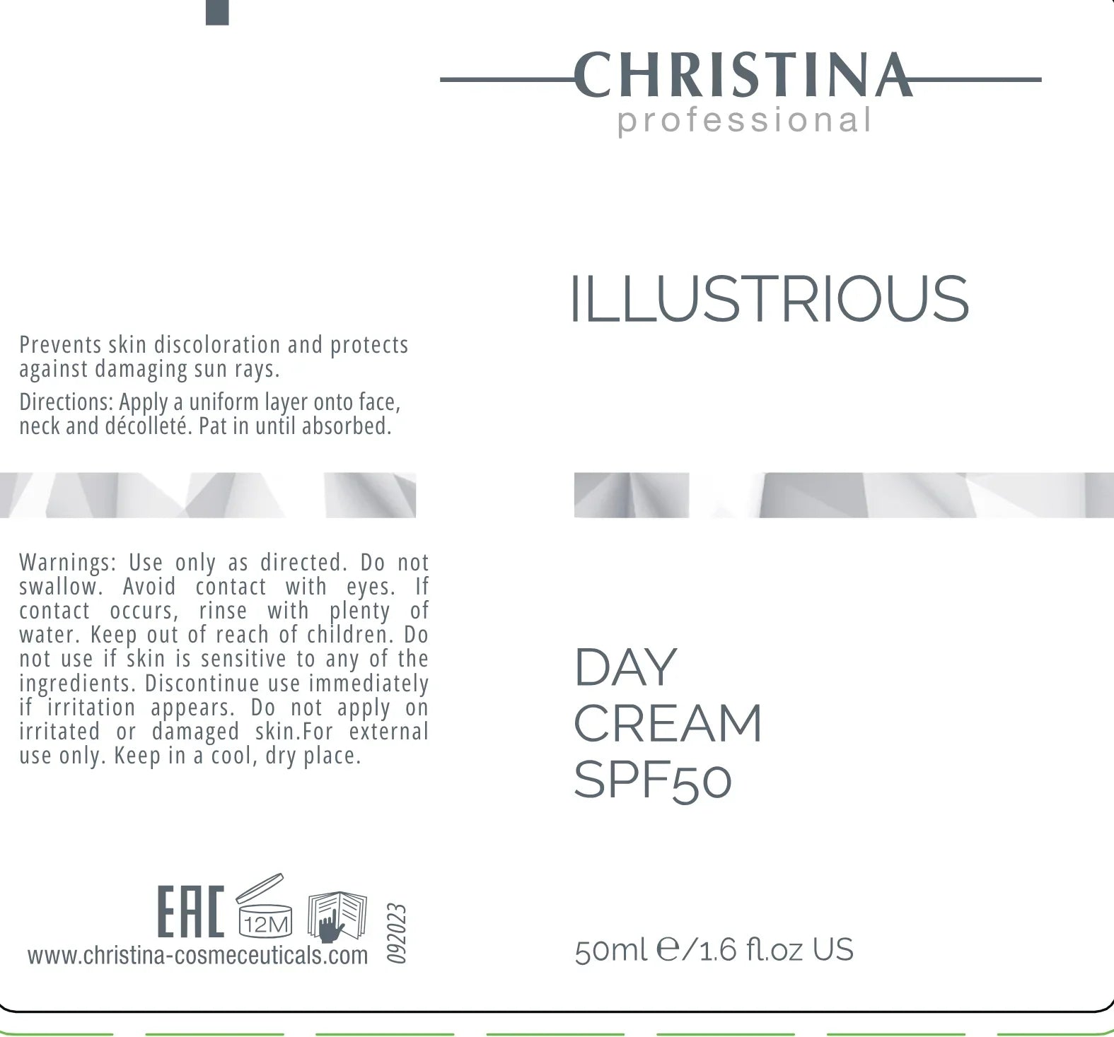 Christina Illustrious Day Cream SPF 50 – krem z filtrem – SPF