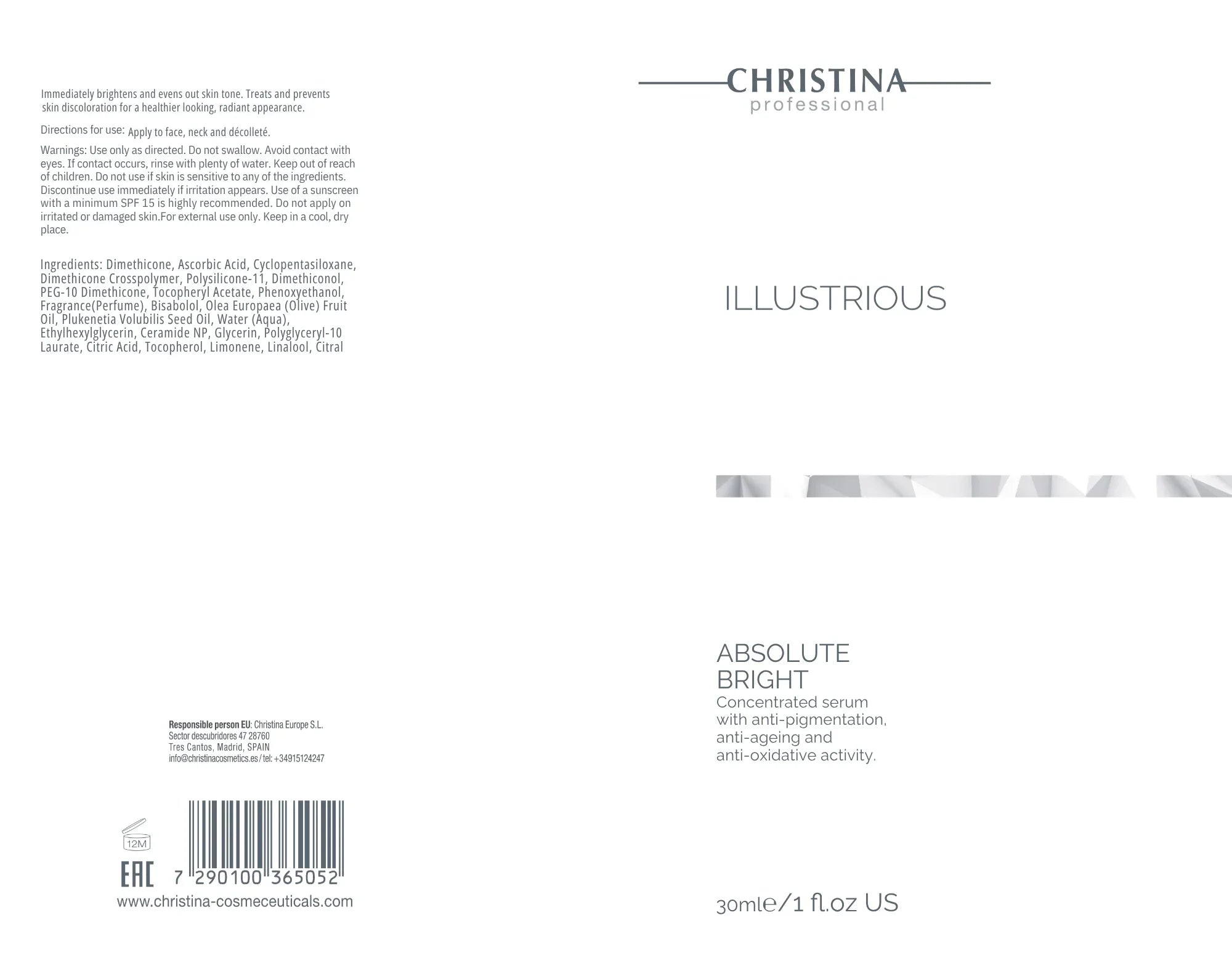 Christina Illustrious Absolute Bright – serum do twarzy – retinol – serum