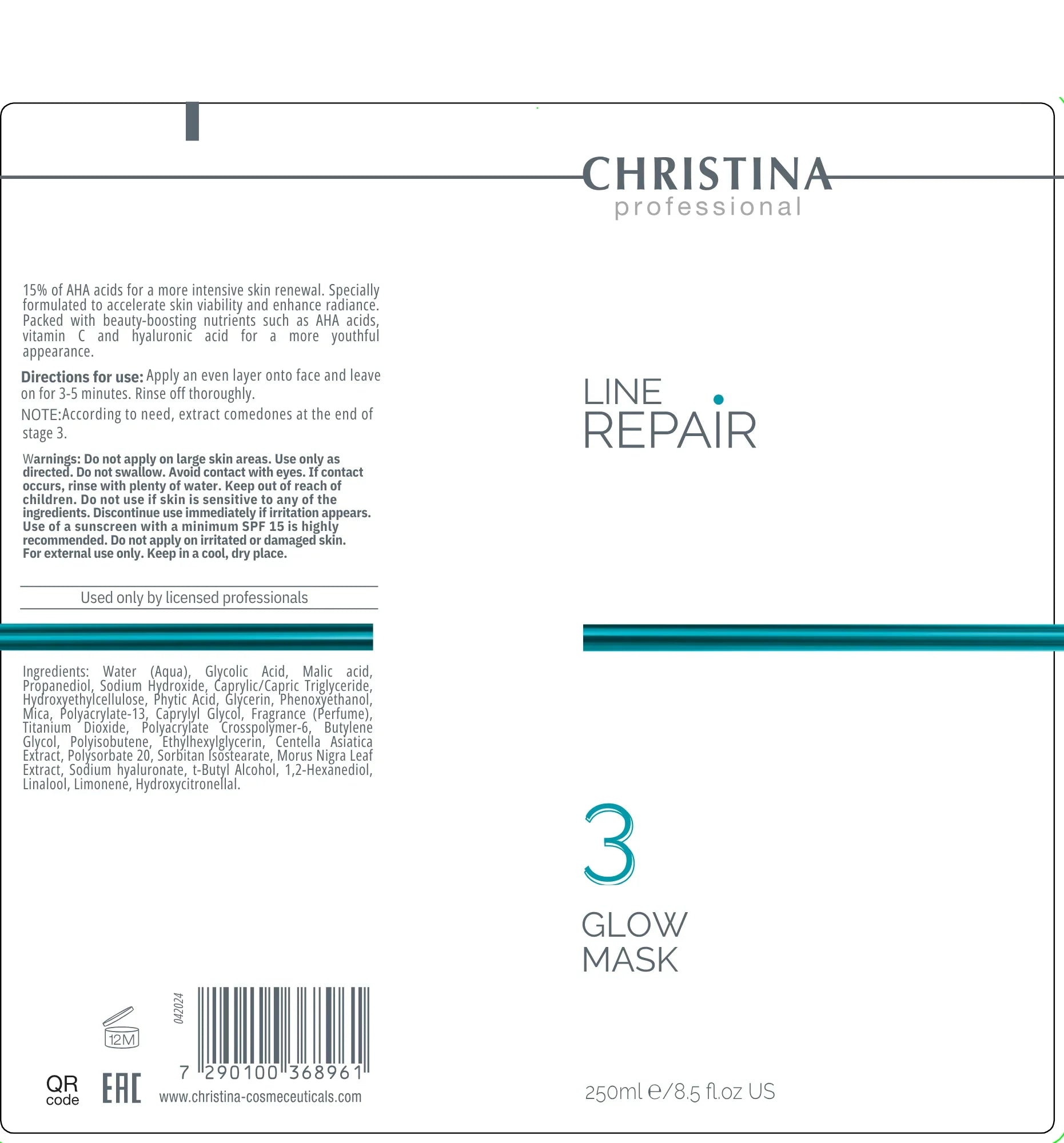 Christina Line Repair 3 Glow Mask – maska do twarzy – na trądzik – mask