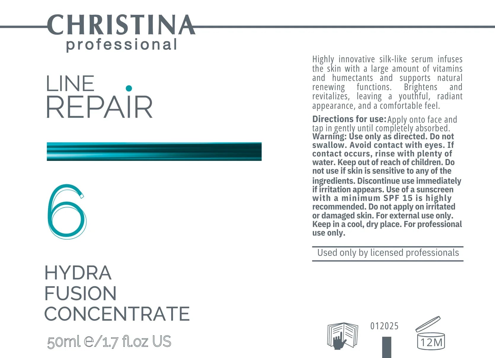 Christina Line Repair 6 Hydra Fusion Concentrate – serum do twarzy – SPF – serum