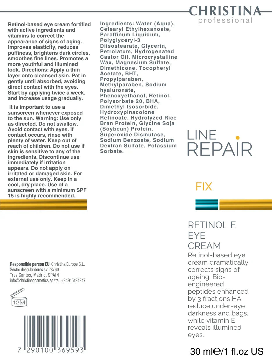 Christina Line Repair Fix Retinol E Eye Cream – krem pod oczy – retinol – cream