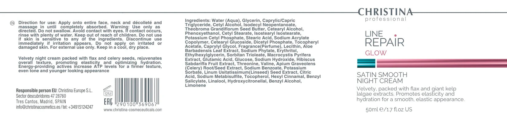 Christina Line Repair Glow Satin Smooth Night Cream