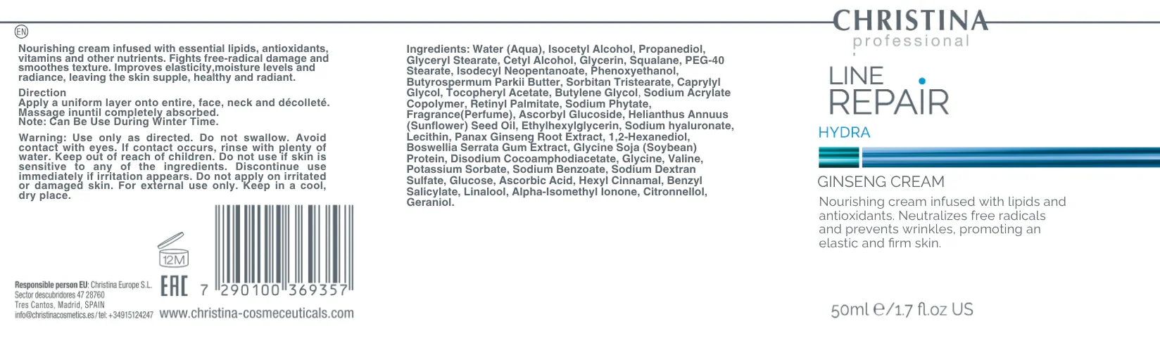 Christina Line Repair Hydra Ginseng Cream