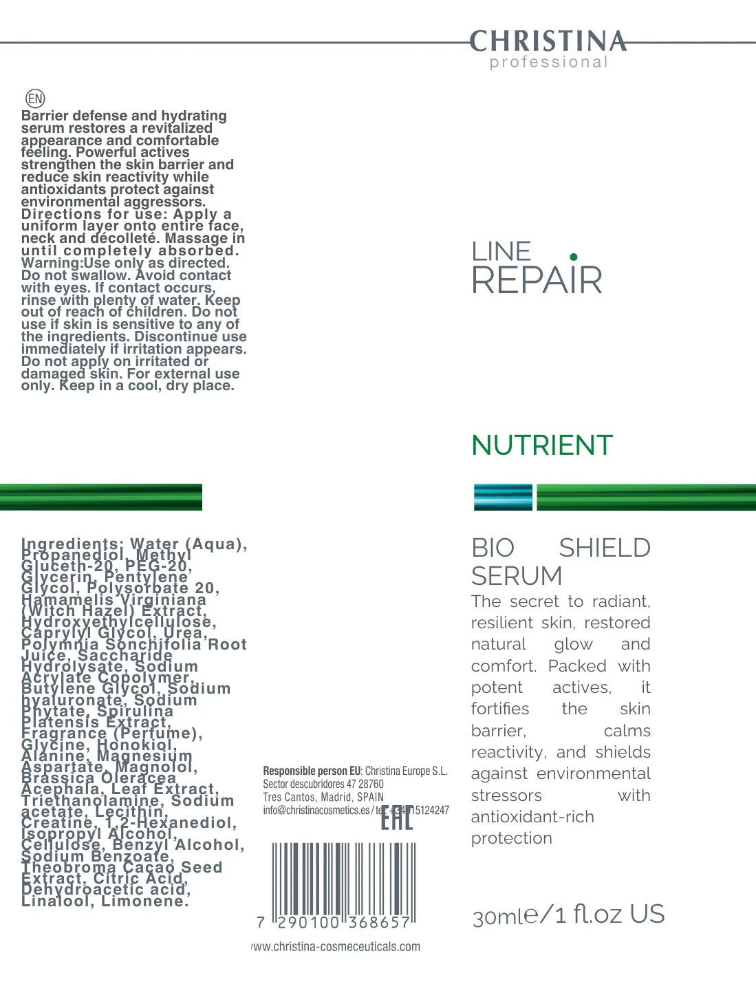 Christina Line Repair Nutrient Bio Shield Serum – serum