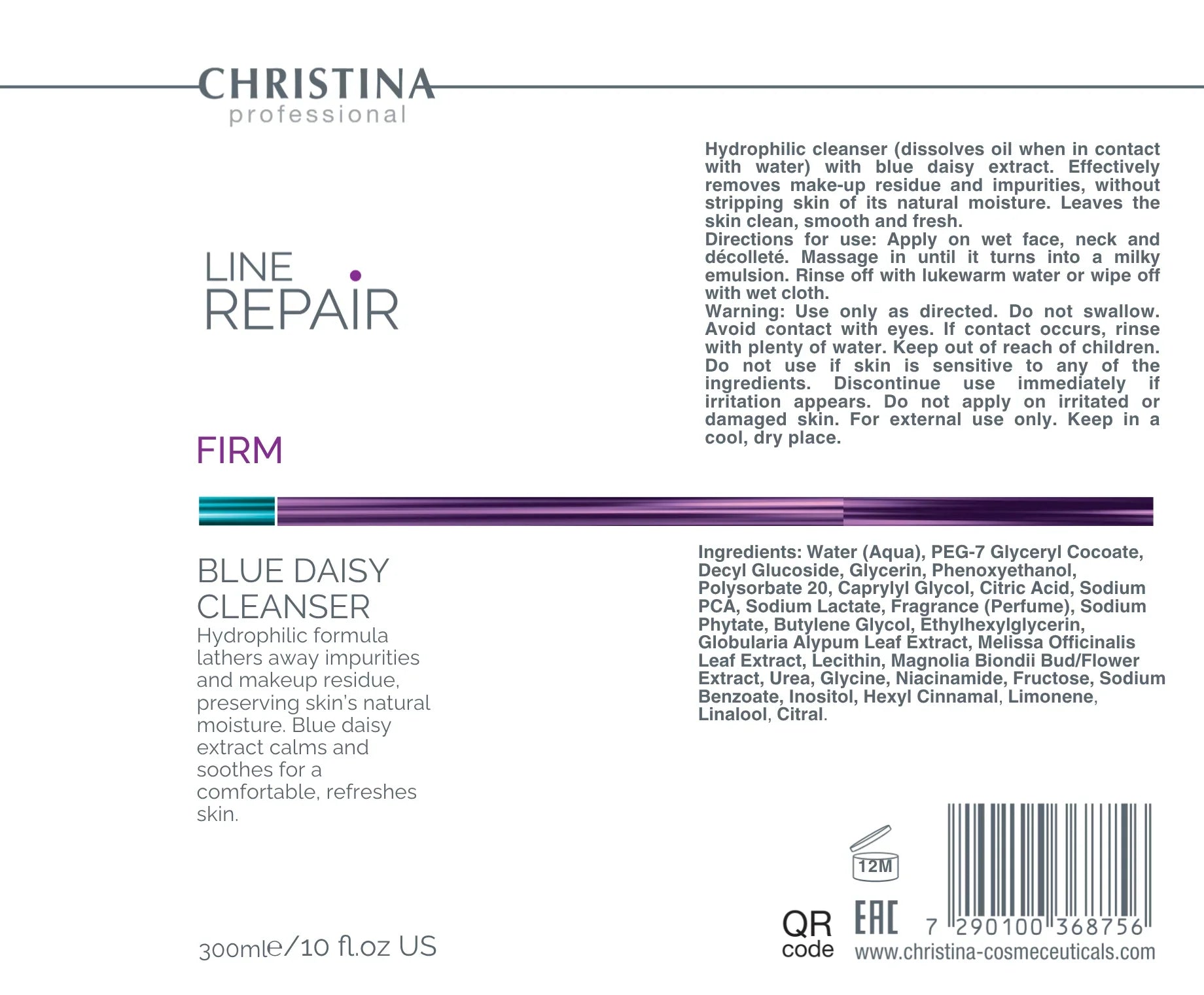 Christina Line Repair Firm Blue Daisy Cleanser – na trądzik