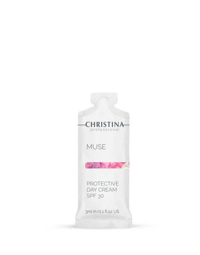 Muse Protective day cream spf 30 SAMPLE Próbka SPF 30 z egzosomami regenerujący