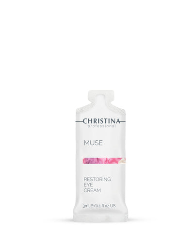 Muse Restoring eye cream SAMPLE Próbka z egzosomami regenerujący