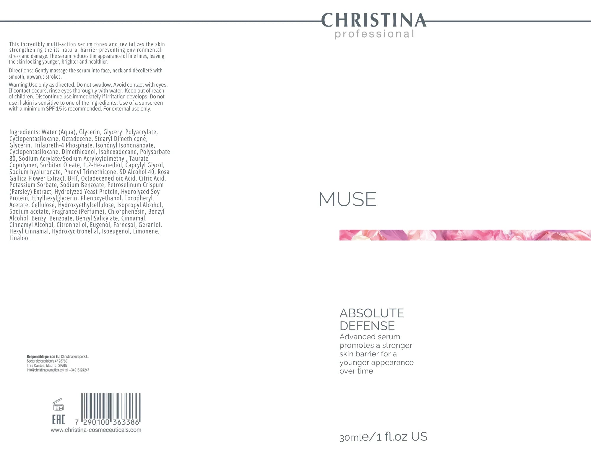 Christina Muse Absolute Defense – serum do twarzy – serum
