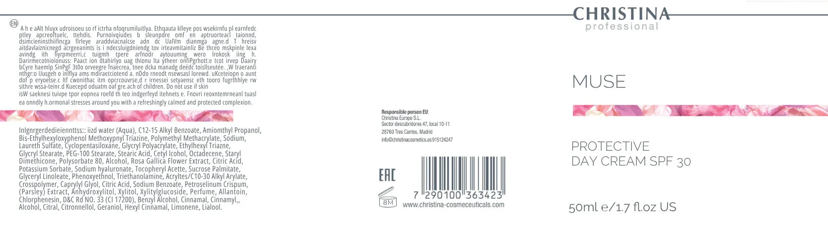 Muse Protective Day Cream Krem na dzień SPF 30 z egzosomami regenerujący