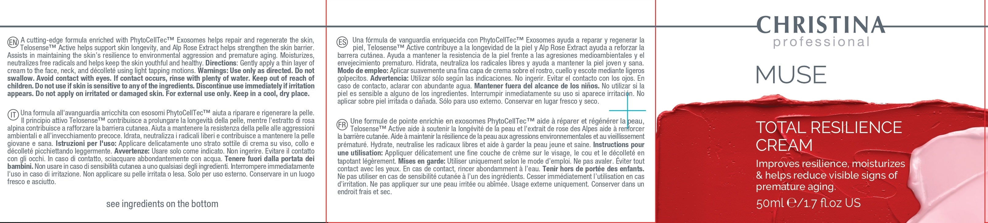 Muse Total Resilience Cream - Krem całkowitej odporności - 50 ml