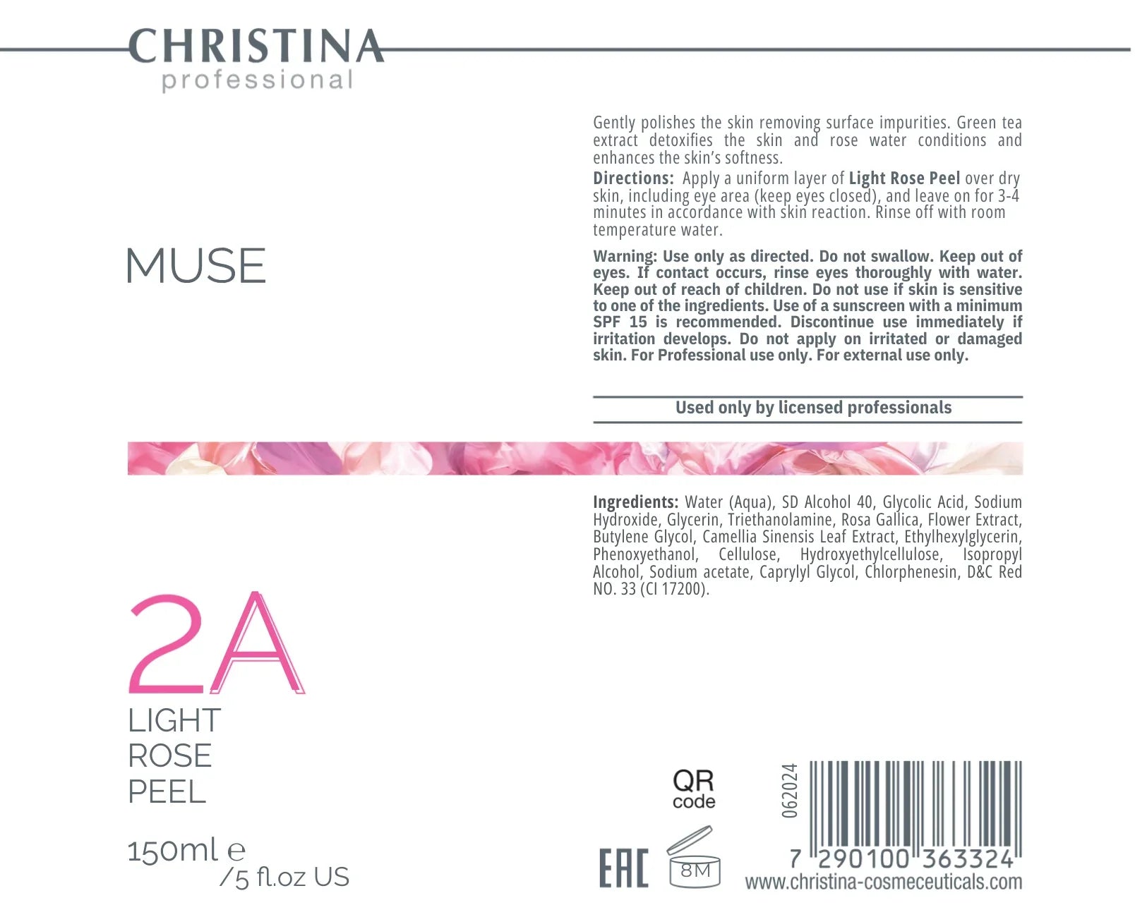 Christina Peeling lekki różany (krok 2A) – SPF – na trądzik