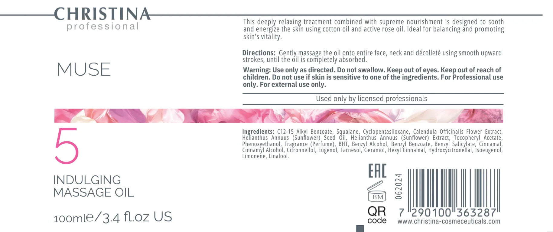 Christina Rewitalizujący olejek do masażu (krok 5)