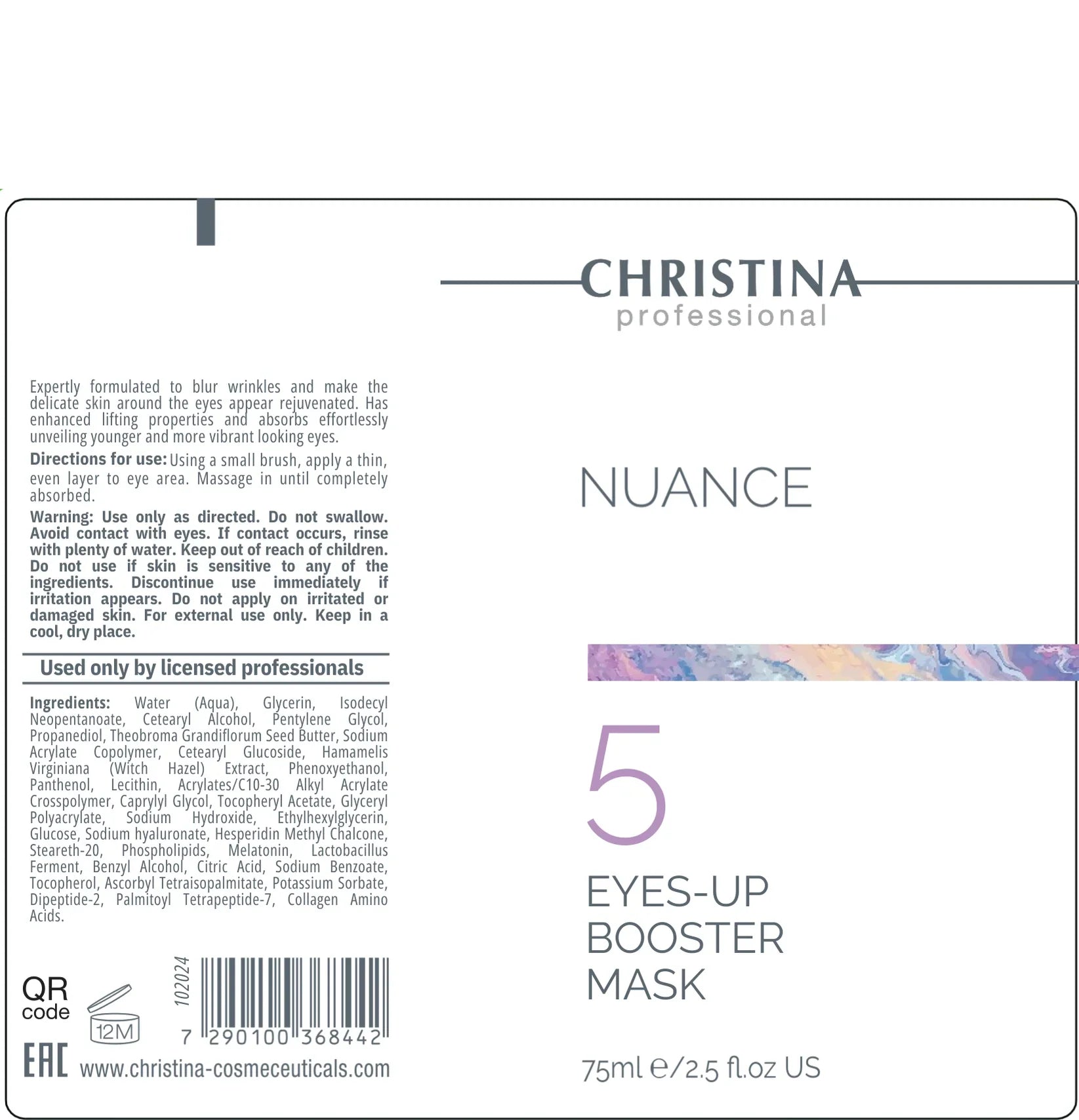 Christina Nuance 5 Eyes Up Booster Mask – maska do twarzy – mask