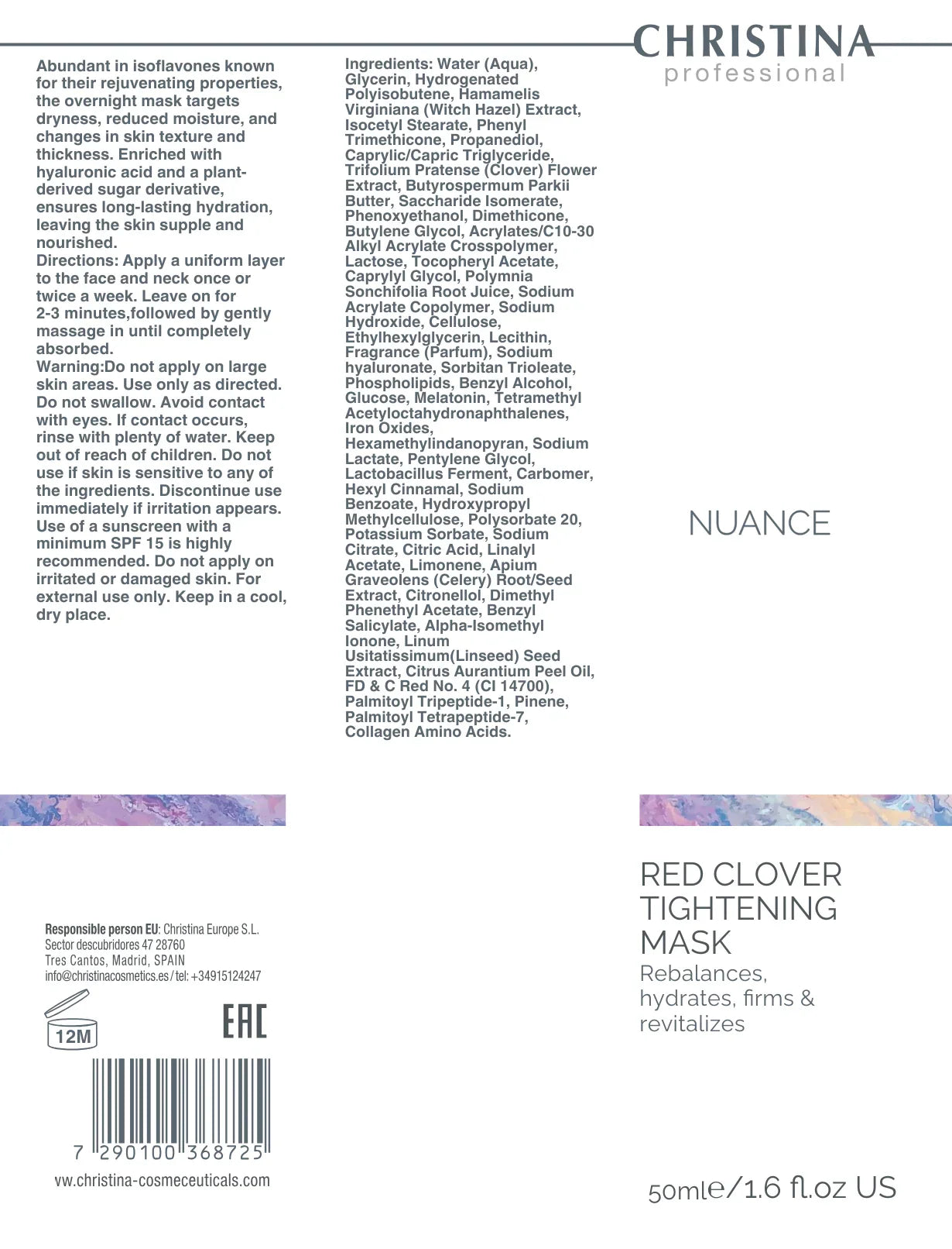 Red Clover Tightening Mask