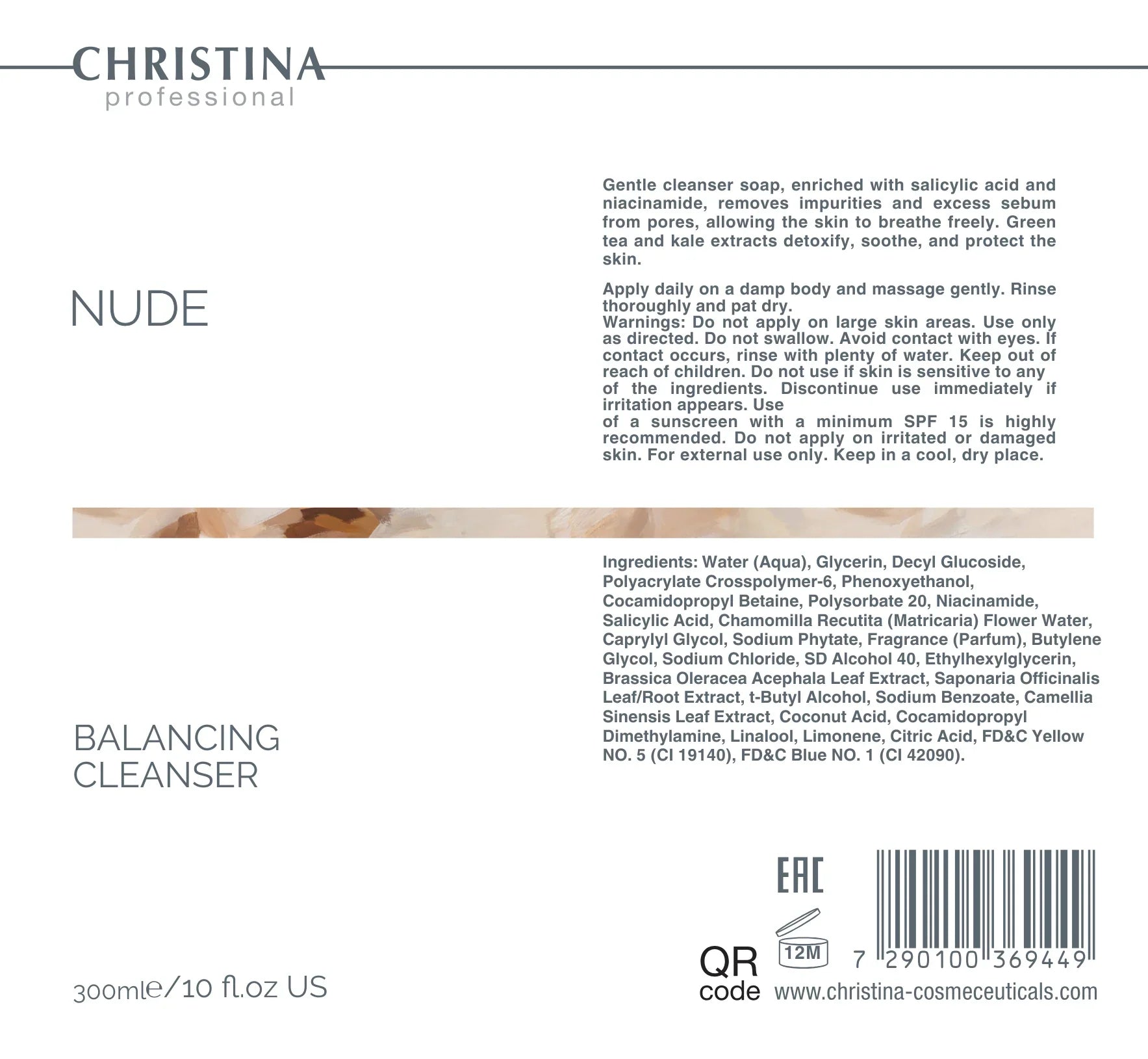 Christina Nude Balancing Cleanser – SPF – na trądzik