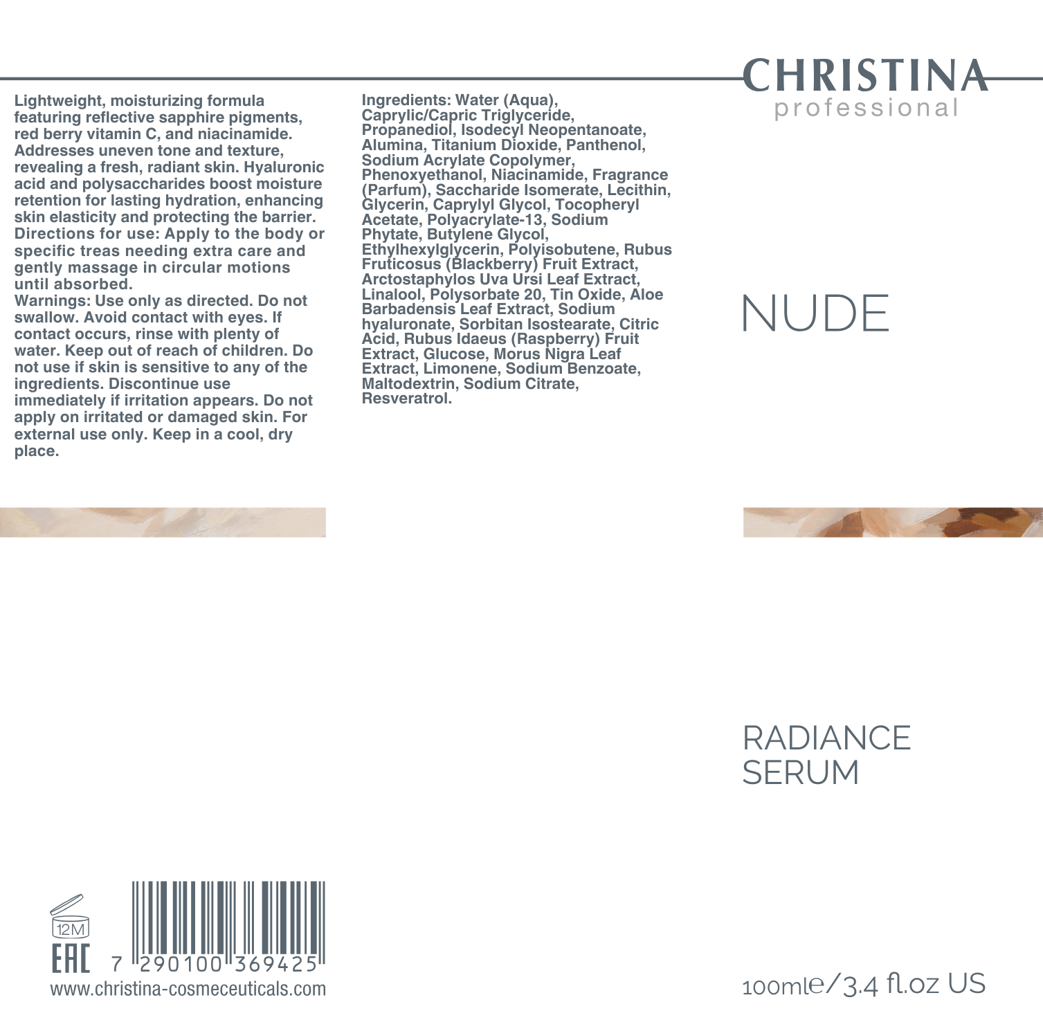 Serum rozświetlające do ciała