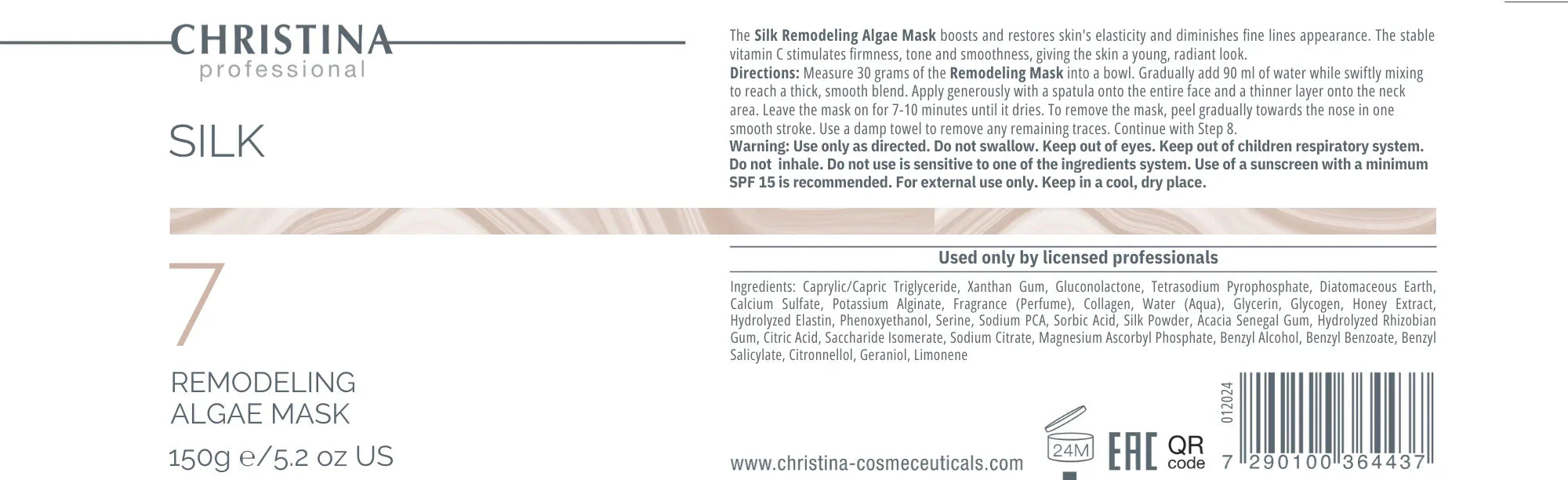 Christina Remodelująca maska alginatowa (krok 7) – mask