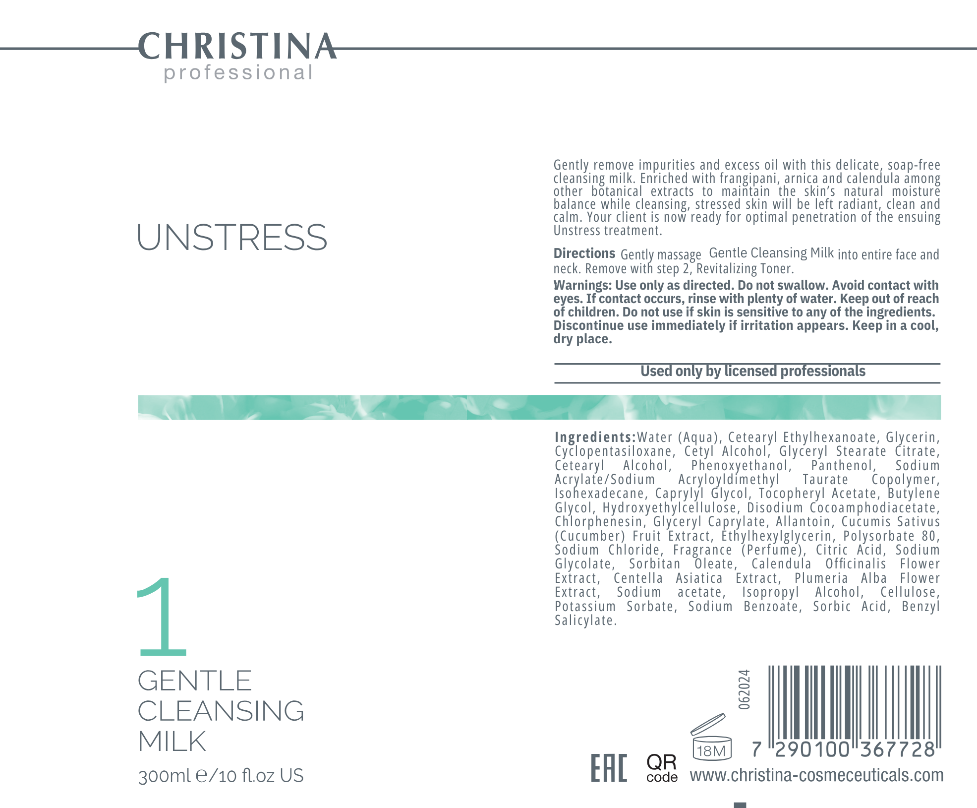 Delikatne mleczko oczyszczające (krok 1)