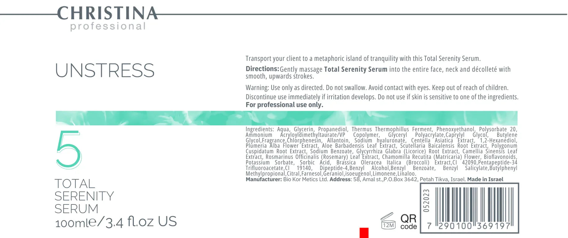 Christina Unstress Step 5: Total Serenity Serum – na cerę naczynkową – serum