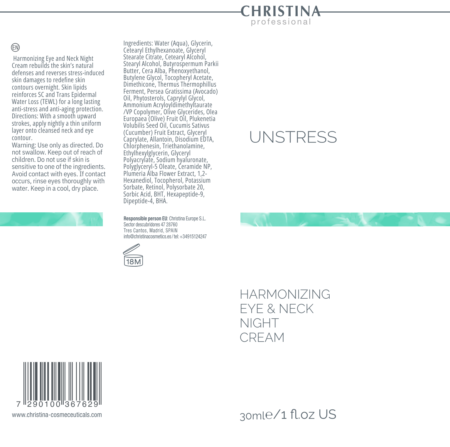 Harmonizing Eye & Neck Night Cream