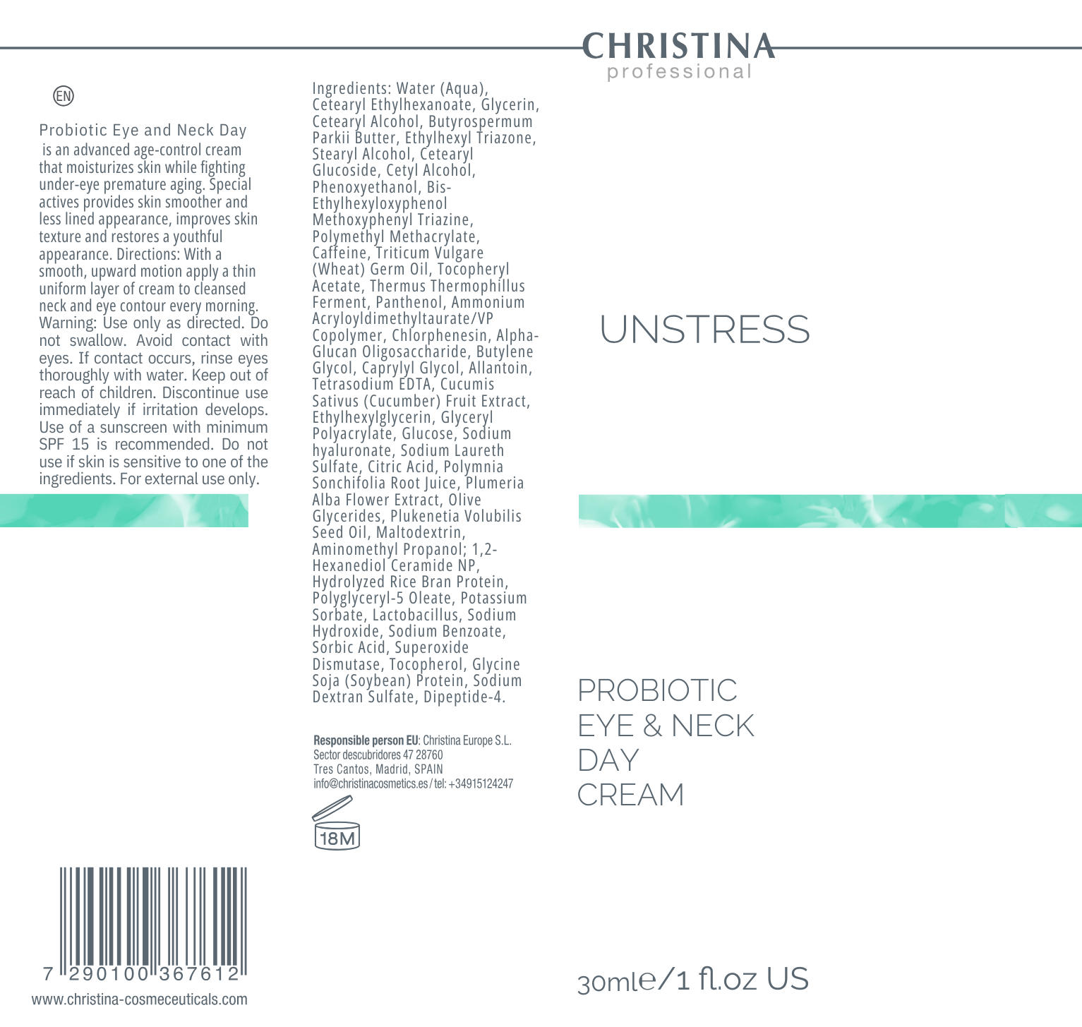 Probiotic Eye & Neck Day Cream