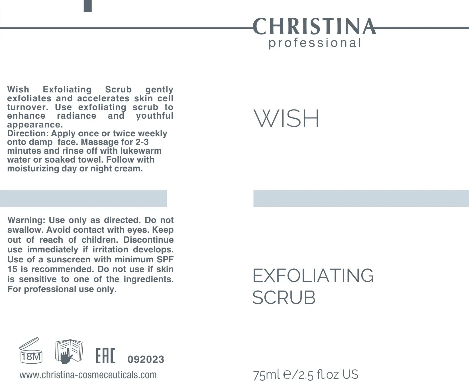 Christina Wish Exfoliating Scrub