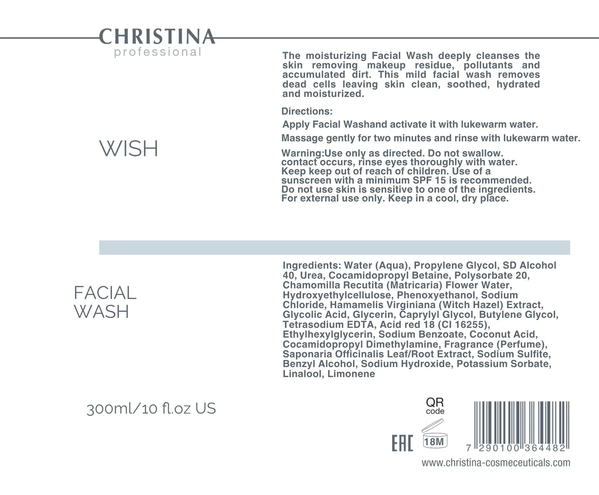 Christina Wish Facial Wash – na trądzik