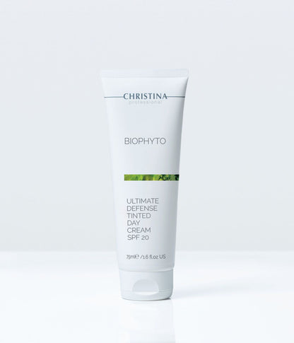 Christina BioPhyto Ultimate Defense Tinted Day Cream SPF 20 – krem z filtrem – SPF – skóra wrażliwa