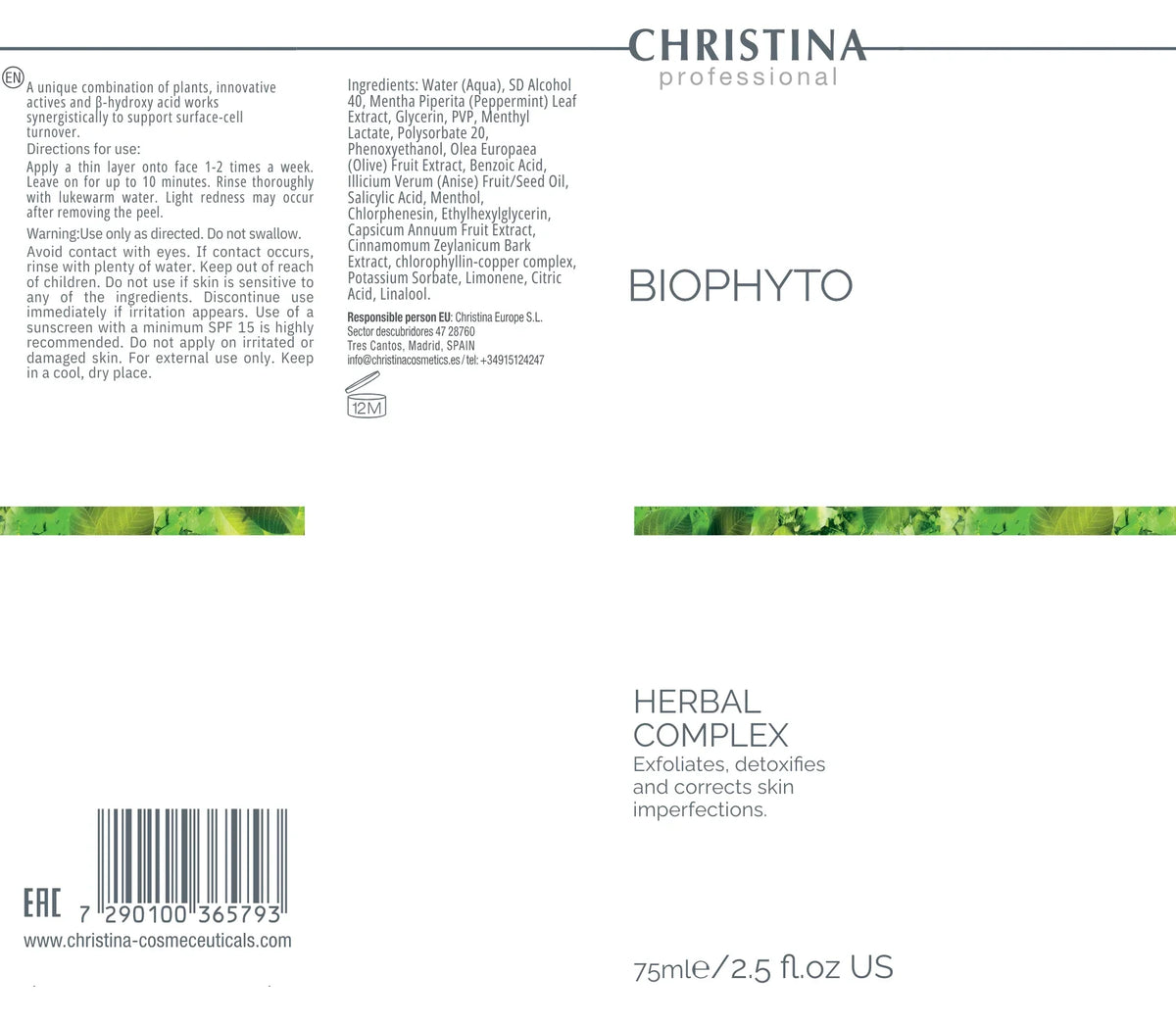 Herbal Complex - Change Your Skin Naturally – Christina Cosmetics