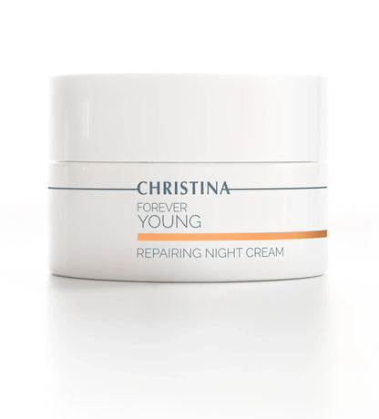 Christina Forever Young Repairing Night Cream - krem na noc z peptydami redukujący zmarszczki i regenerujący skórę