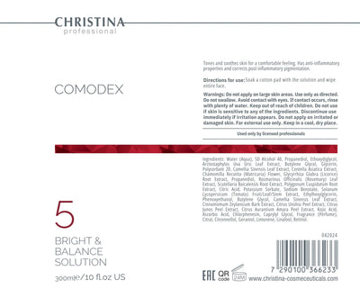 Christina Comodex 5 Bright&Balance Solution – na trądzik
