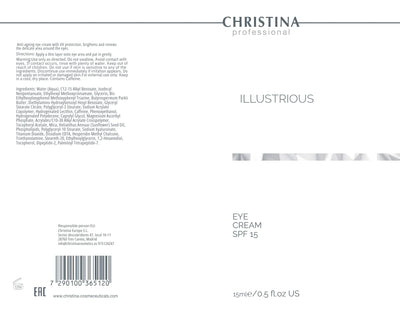 Christina Illustrious Eye Cream SPF 15 – krem pod oczy – SPF – cream