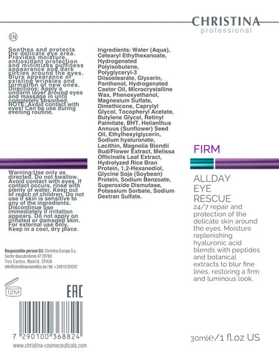 Christina Line Repair Firm Allday Eye Rescue – krem pod oczy – retinol – cream