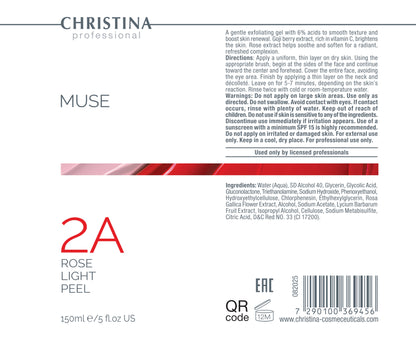 Muse Rose Light Peel - Delikatny peeling różany - Krok 2a