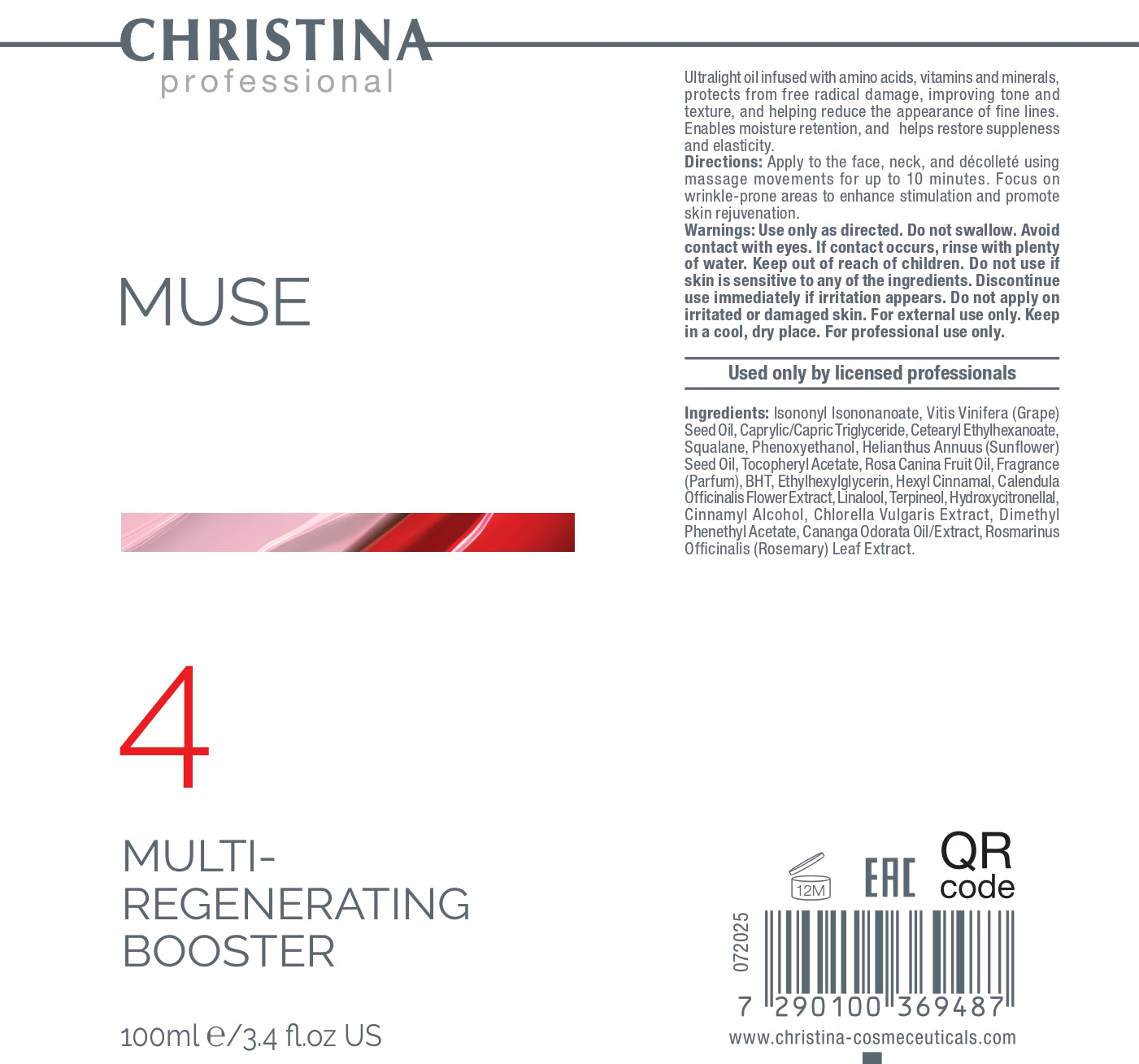Muse Multi-Regenerating Booster - Wieloregenerujące serum (Krok 4)