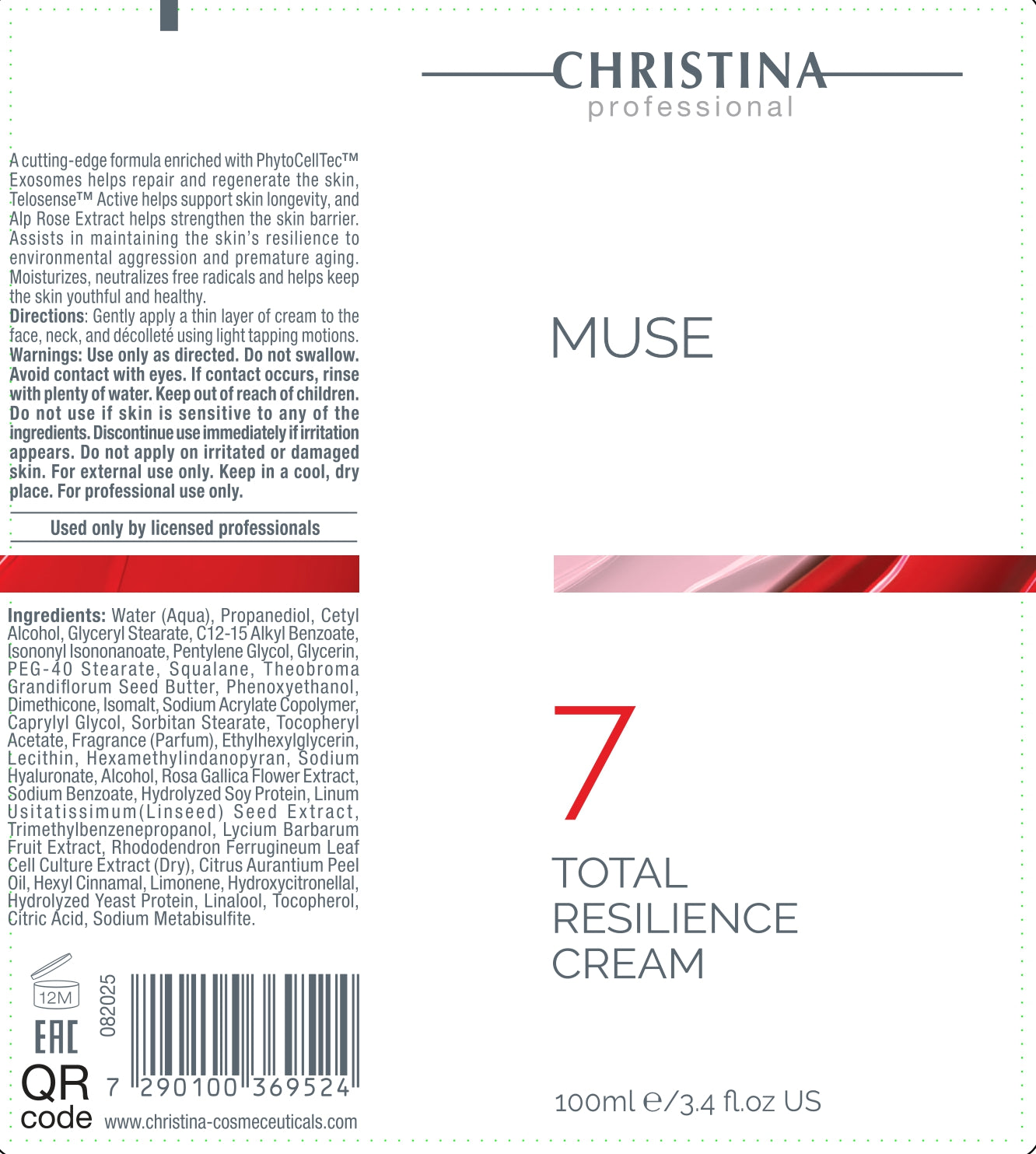 Muse Total Resilience Cream - Krem całkowitej odporności (Krok 7)