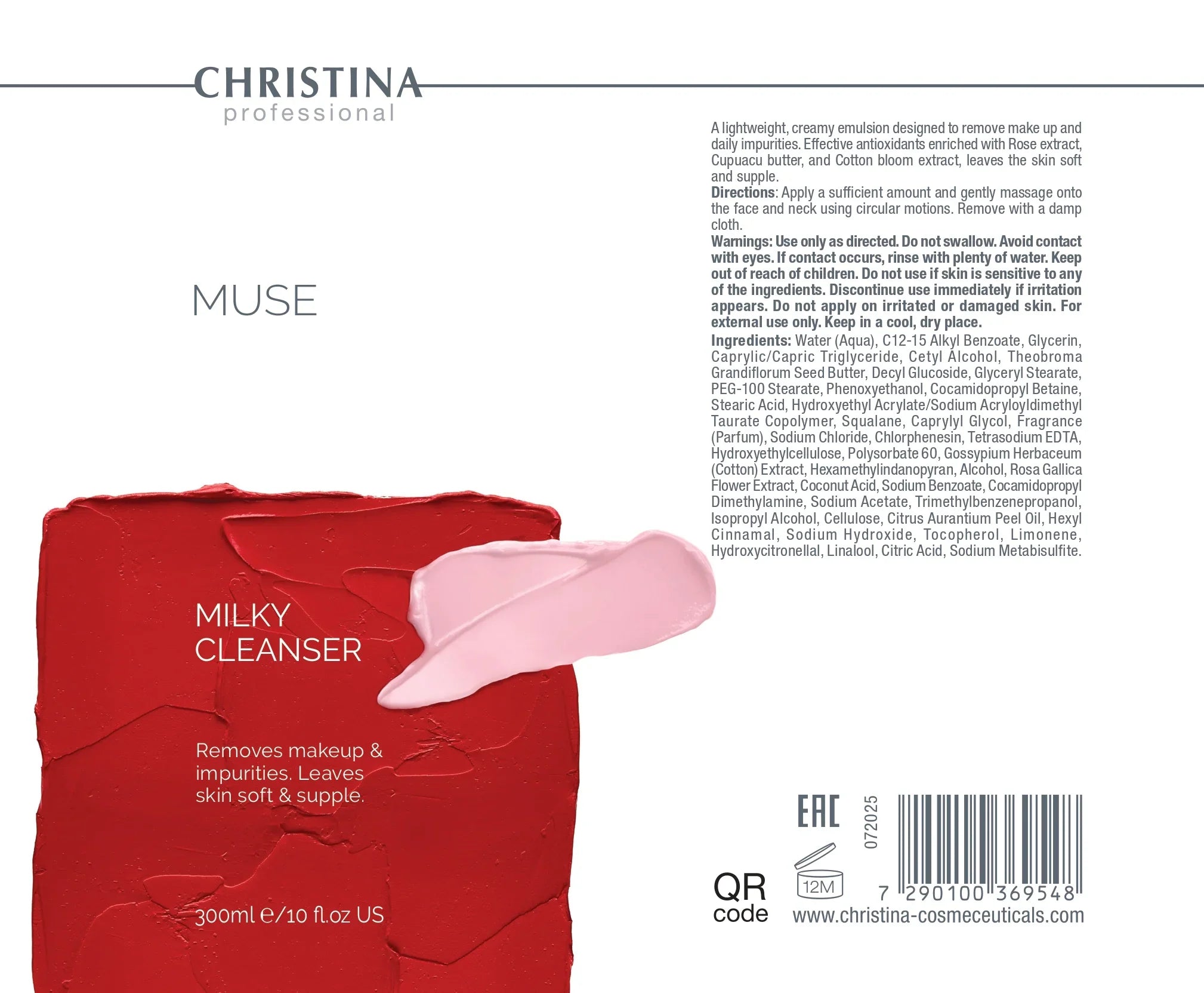Christina Cleansing Milk with Muse Rose Extract – Christina Cosmetics