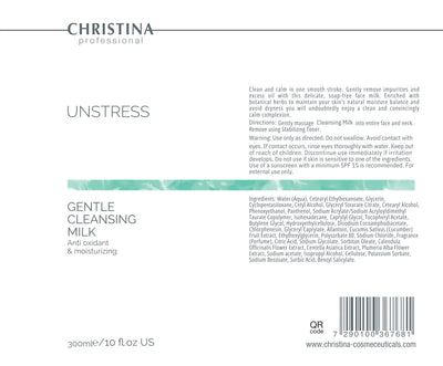 Christina Unstress Gentle Cleansing Milk – na cerę naczynkową