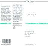 Christina Unstress Harmonizing Eye & Neck Night Cream – neck & décolleté care – retinol – for couperose-prone skin – cream