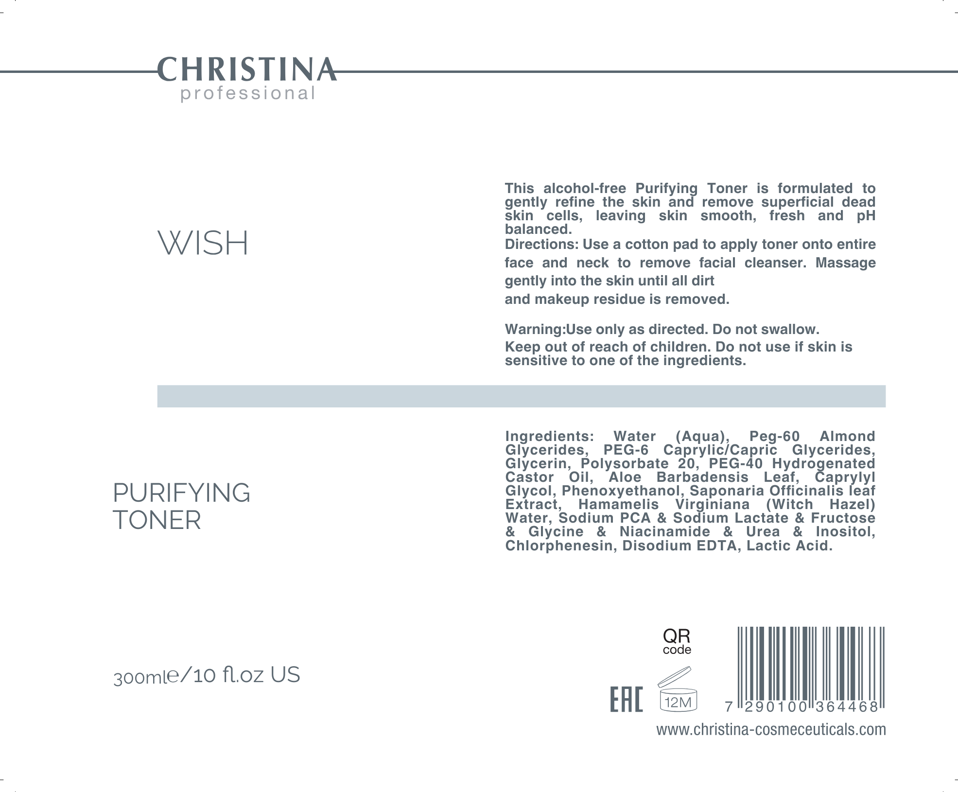Purifying Toner