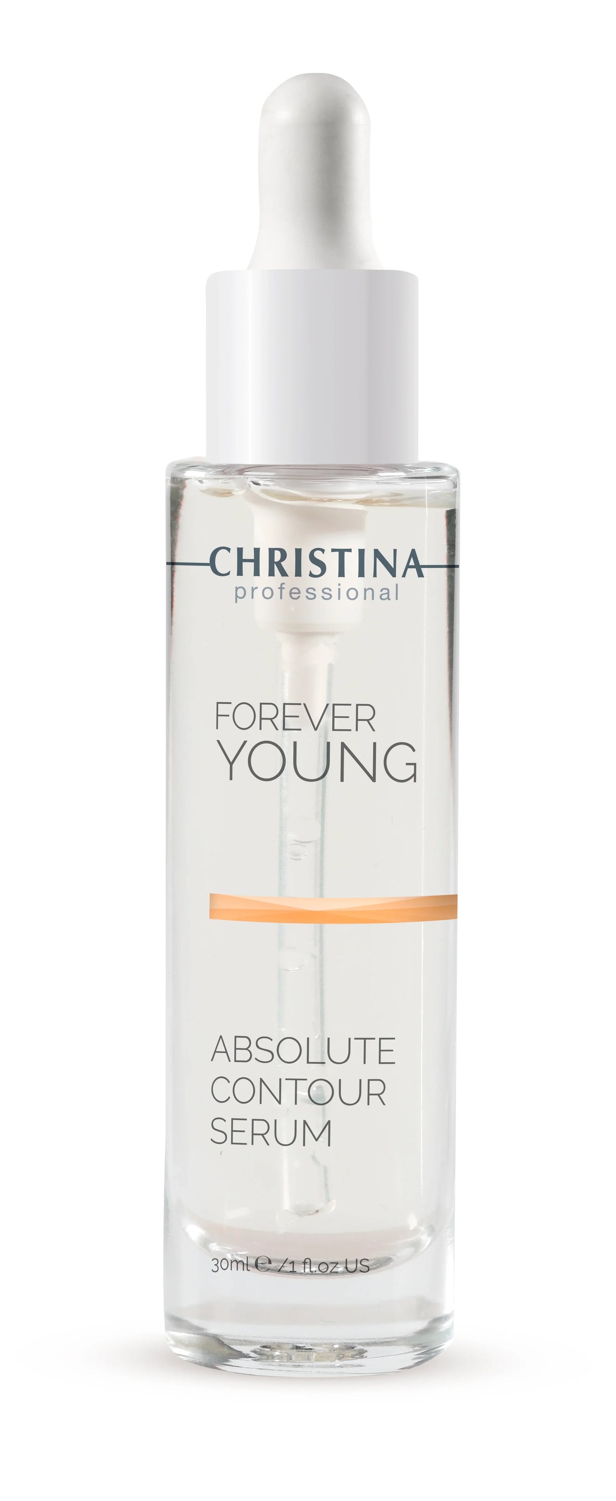 Christina Forever Young Absolute Contour serum 30 ml with peptides - luxurious packaging for sculpting the facial contour