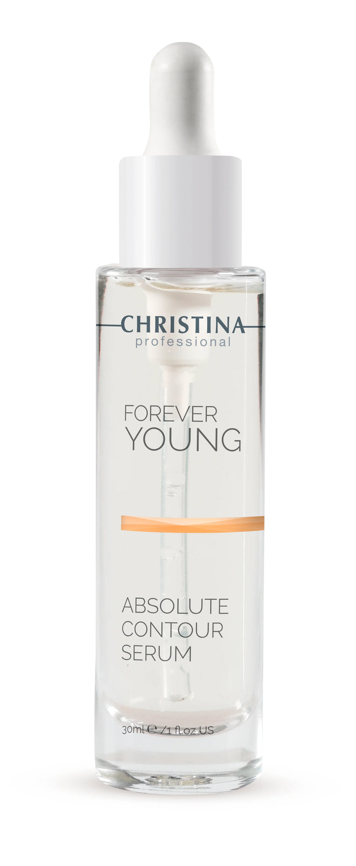 Christina Forever Young Absolute Contour serum 30 ml with peptides - luxurious packaging for sculpting the facial contour