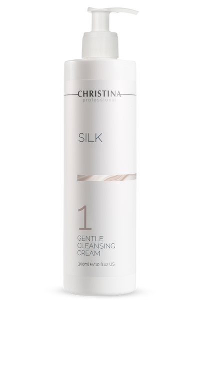 Christina Silk Gentle Cleansing Cream – delikatny krem oczyszczający (krok 1), packshot bez tła