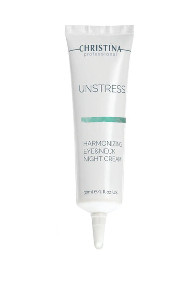 Christina Unstress Harmonizing Eye & Neck Night Cream – pielęgnacja szyi i dekoltu – retinol – na cerę naczynkową – cream